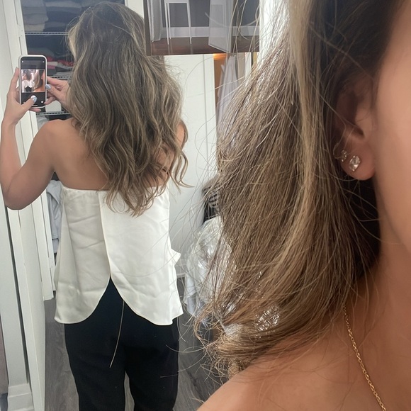 10 Crosby Derek Lam x Intermix Silk Jumpsuit with Open Back, Size 0 - Picture 2 of 7